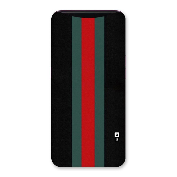 Basic Colored Stripes Back Case for Oppo Find X