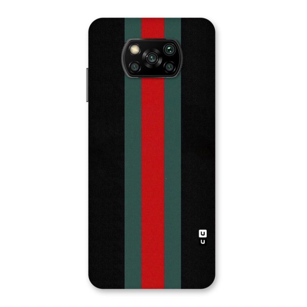 Basic Colored Stripes Back Case for Poco X3