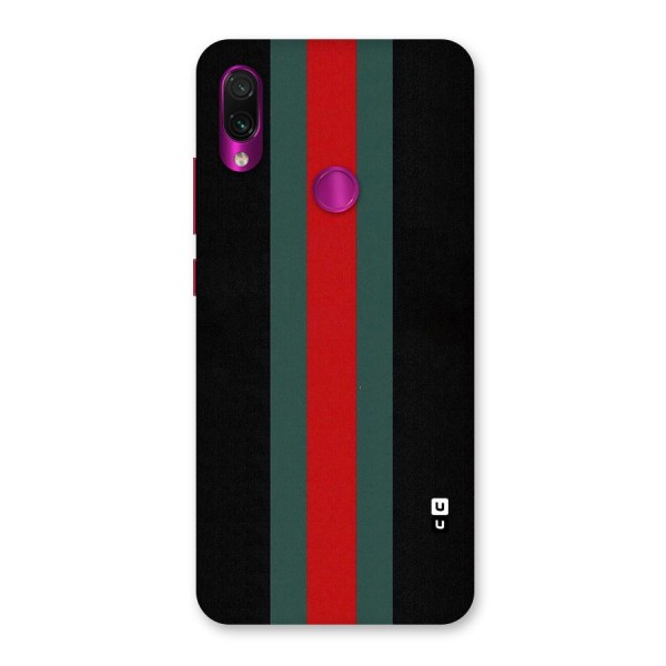 Basic Colored Stripes Back Case for Redmi Note 7 Pro