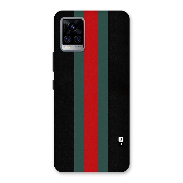 Basic Colored Stripes Back Case for Vivo V20 Pro