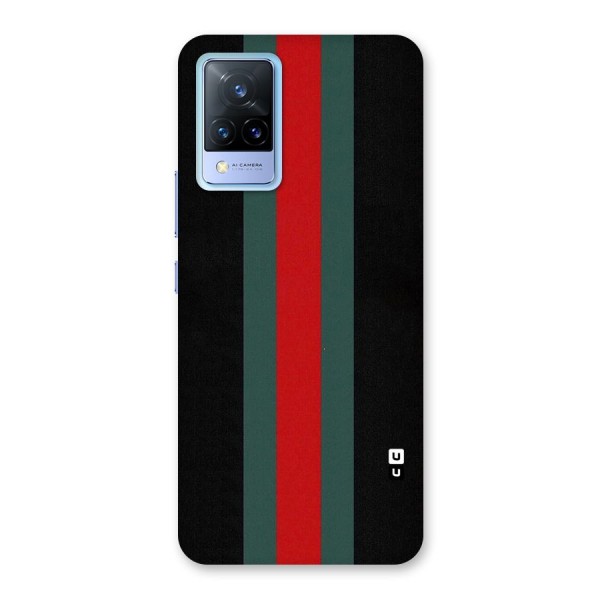 Basic Colored Stripes Back Case for Vivo V21 5G
