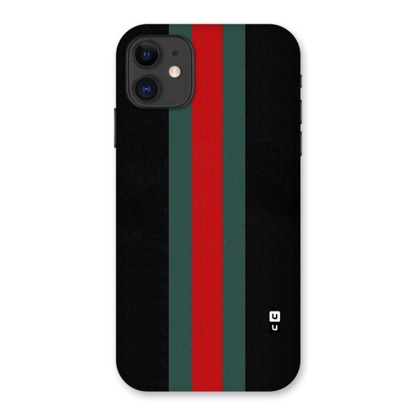 Basic Colored Stripes Back Case for iPhone 11