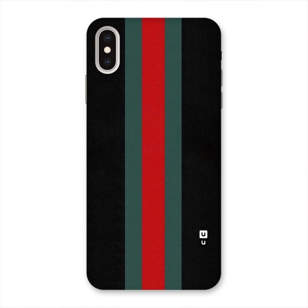 Basic Colored Stripes Back Case for iPhone XS Max