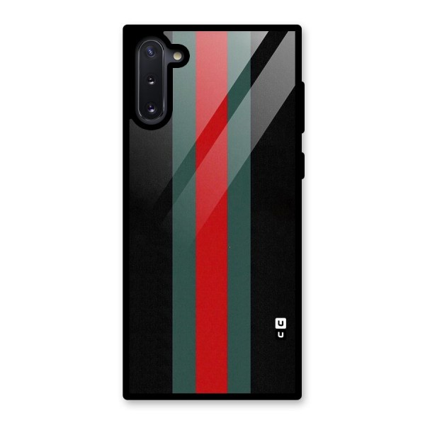 Basic Colored Stripes Glass Back Case for Galaxy Note 10