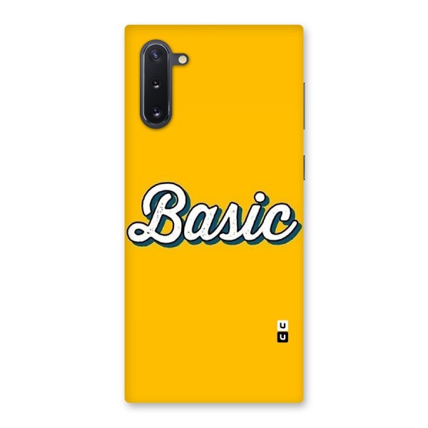 Basic Yellow Back Case for Galaxy Note 10