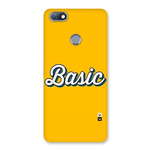 Basic Yellow Back Case for Infinix Note 5