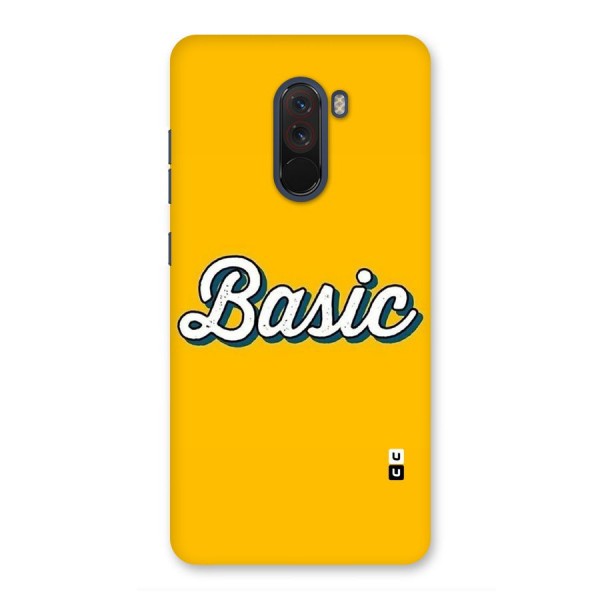 Basic Yellow Back Case for Poco F1
