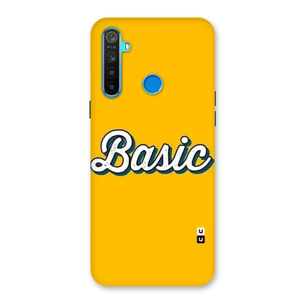 Basic Yellow Back Case for Realme 5s