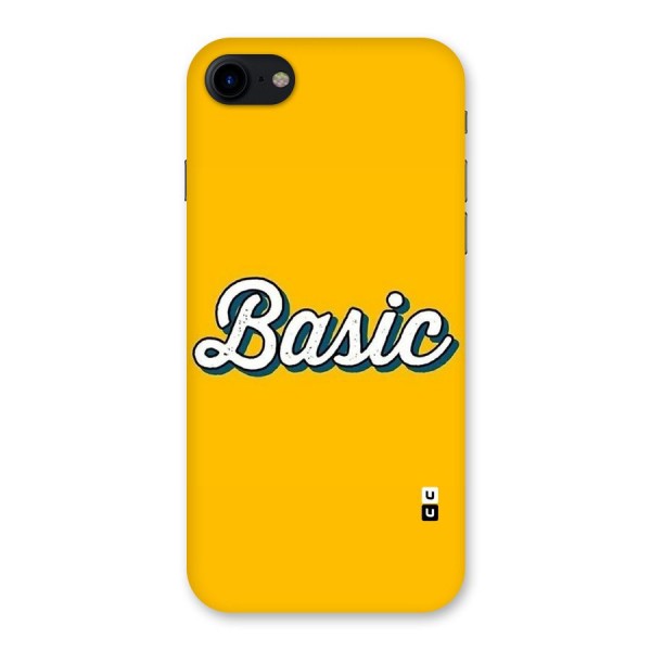Basic Yellow Back Case for iPhone SE 2020