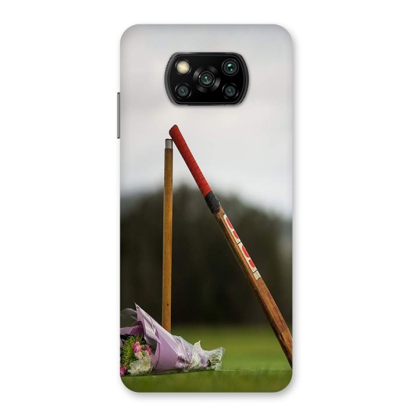 Bat Wicket Back Case for Poco X3