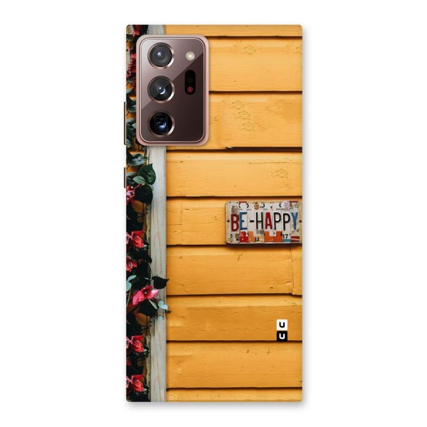 Be Happy Yellow Wall Back Case for Galaxy Note 20 Ultra