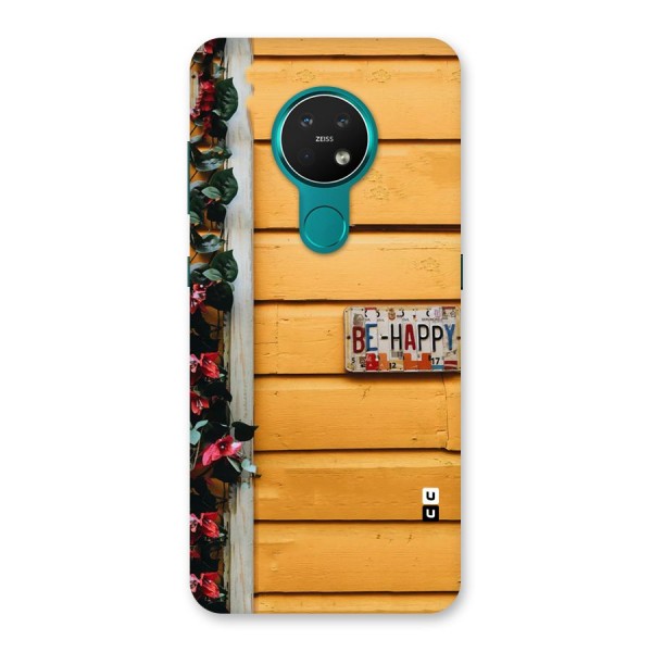 Be Happy Yellow Wall Back Case for Nokia 7.2