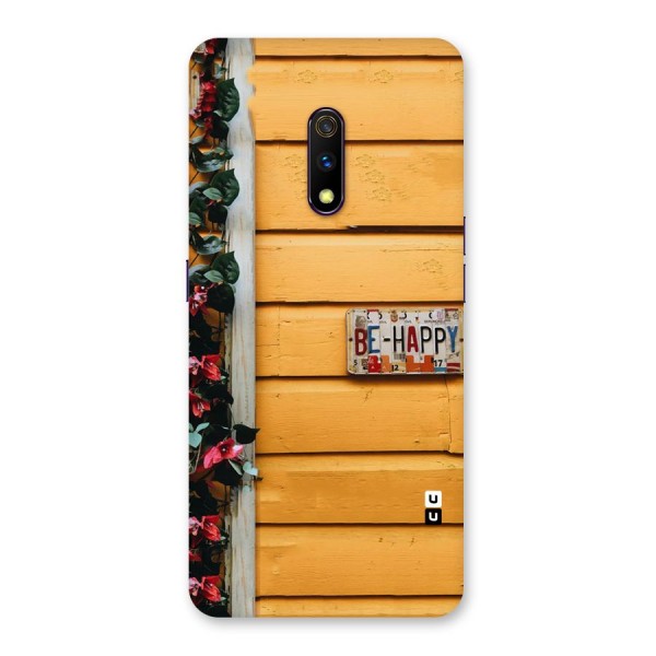 Be Happy Yellow Wall Back Case for Realme X