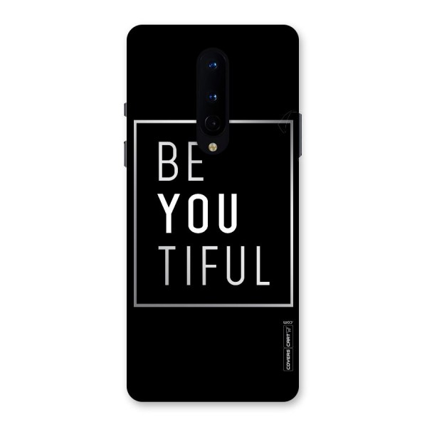 Be You Beautiful Back Case for OnePlus 8