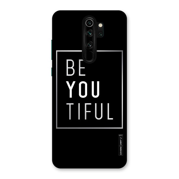Be You Beautiful Back Case for Redmi Note 8 Pro