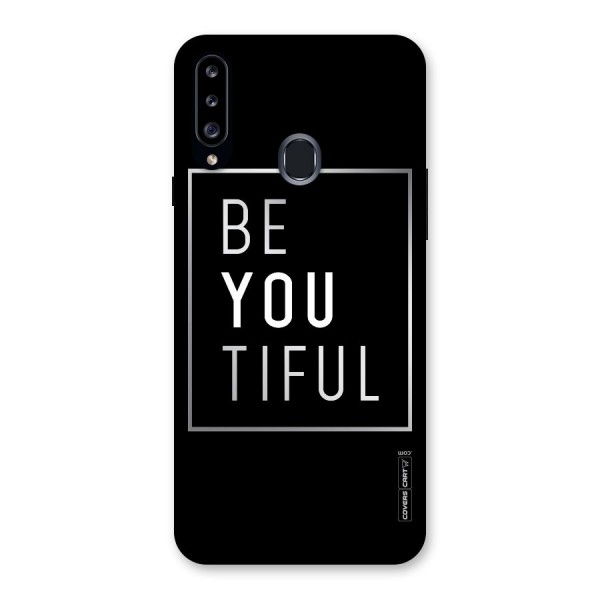 Be You Beautiful Back Case for Samsung Galaxy A20s