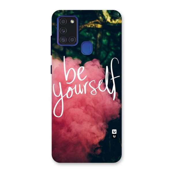 Be Yourself Greens Back Case for Galaxy A21s