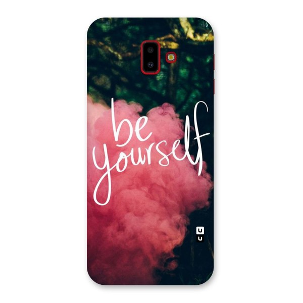 Be Yourself Greens Back Case for Galaxy J6 Plus
