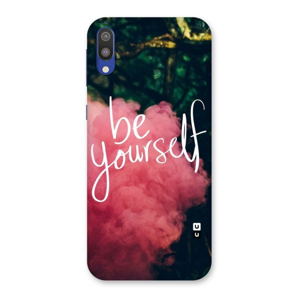 Be Yourself Greens Back Case for Galaxy M10