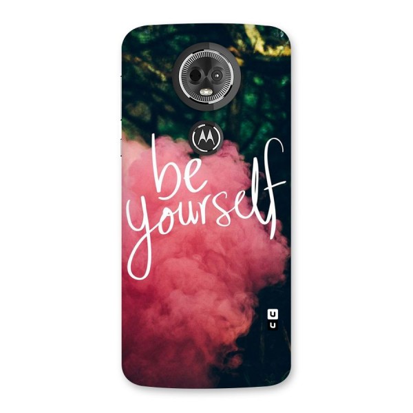 Be Yourself Greens Back Case for Moto E5 Plus