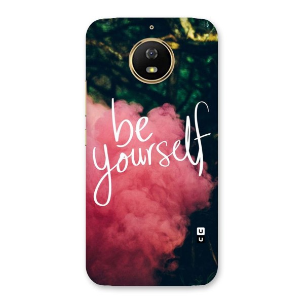 Be Yourself Greens Back Case for Moto G5s