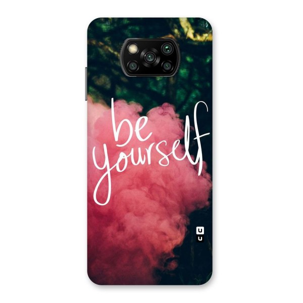 Be Yourself Greens Back Case for Poco X3