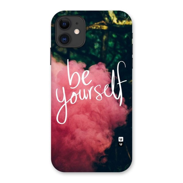 Be Yourself Greens Back Case for iPhone 11
