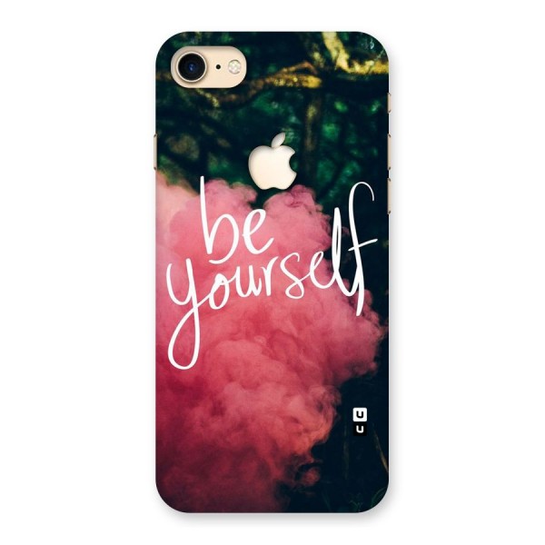 Be Yourself Greens Back Case for iPhone 7 Apple Cut