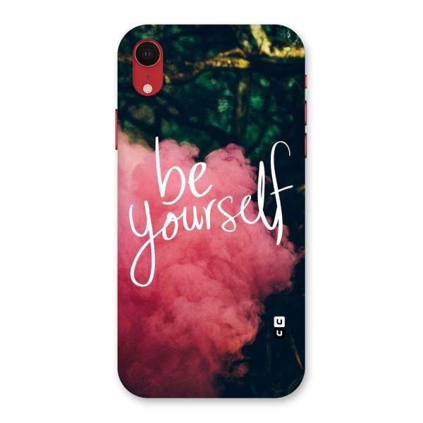 Be Yourself Greens Back Case for iPhone XR
