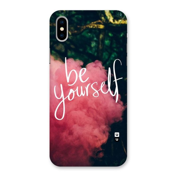 Be Yourself Greens Back Case for iPhone XS