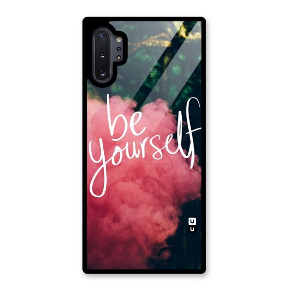 Be Yourself Greens Glass Back Case for Galaxy Note 10 Plus