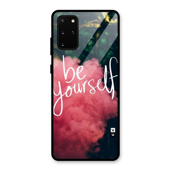 Be Yourself Greens Glass Back Case for Galaxy S20 Plus
