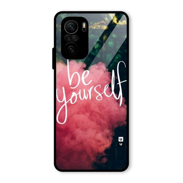 Be Yourself Greens Glass Back Case for Mi 11x