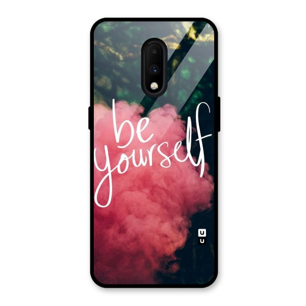 Be Yourself Greens Glass Back Case for OnePlus 7