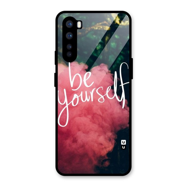 Be Yourself Greens Glass Back Case for OnePlus Nord