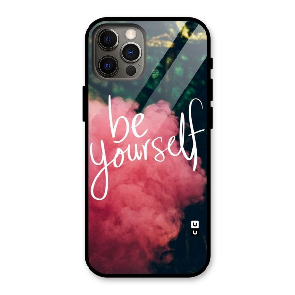 Be Yourself Greens Glass Back Case for iPhone 12 Pro