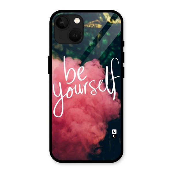 Be Yourself Greens Glass Back Case for iPhone 13