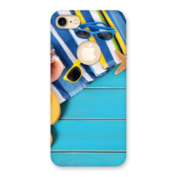 Beach Ready Back Case for iPhone 7 Logo Cut
