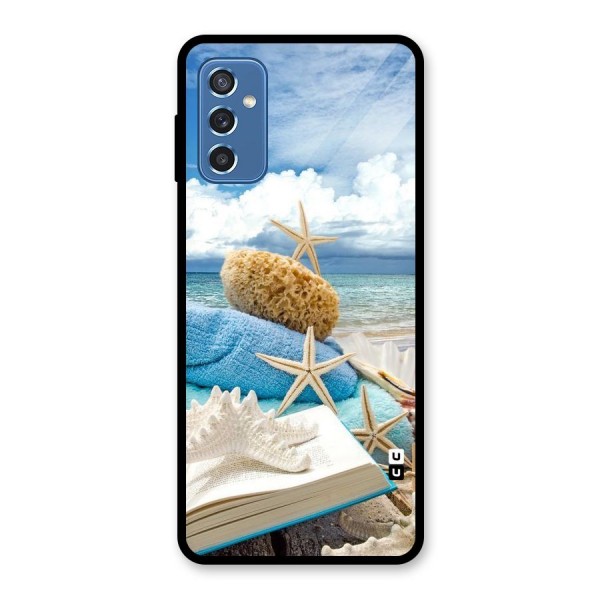 Beach Sky Glass Back Case for Galaxy M52 5G