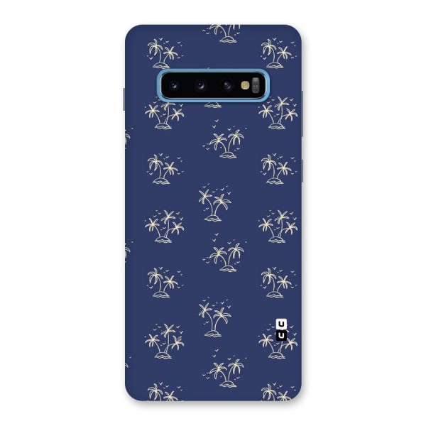 Beach Trees Back Case for Galaxy S10 Plus
