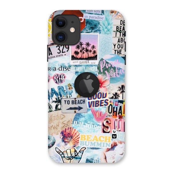 Beaching Life Back Case for iPhone 11 Logo Cut