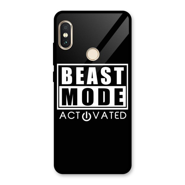 Beast Mode Activated Glass Back Case for Redmi Note 5 Pro