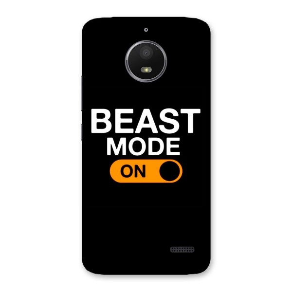 Beast Mode Switched On Back Case for Moto E4