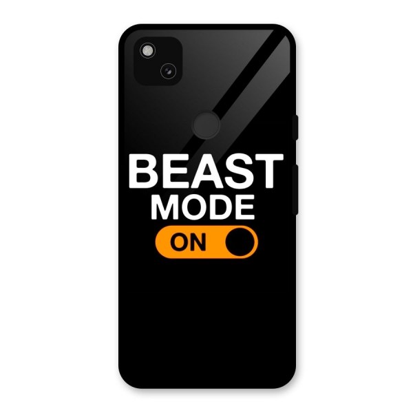 Beast Mode Switched On Glass Back Case for Google Pixel 4a