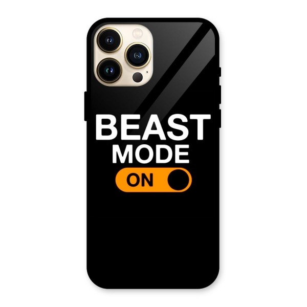 Beast Mode Switched On Glass Back Case for iPhone 13 Pro Max