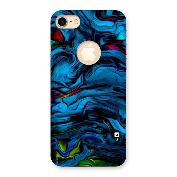 Beautiful Abstract Design Art Back Case for iPhone 7 Logo Cut