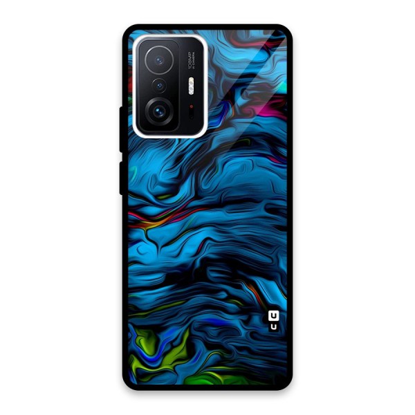 Beautiful Abstract Design Art Glass Back Case for Xiaomi 11T Pro