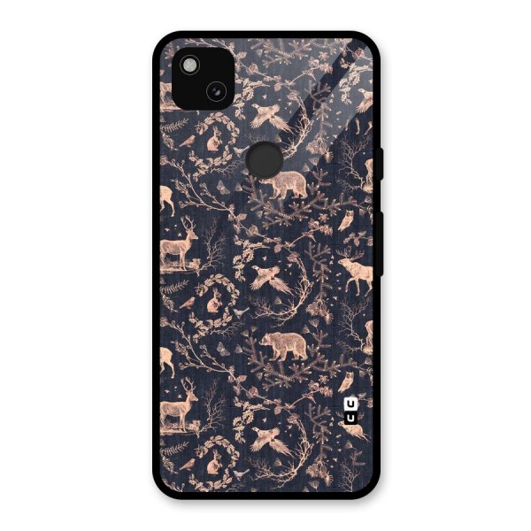 Beautiful Animal Design Glass Back Case for Google Pixel 4a