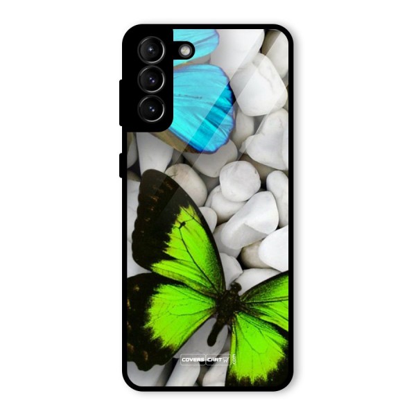 Beautiful Butterflies Glass Back Case for Galaxy S21 Plus
