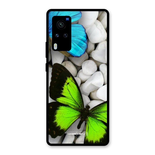 Beautiful Butterflies Glass Back Case for Vivo X60 Pro